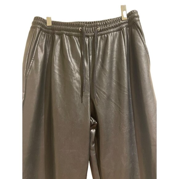 Zara Faux leather jogger pants small - Picture 1 of 7